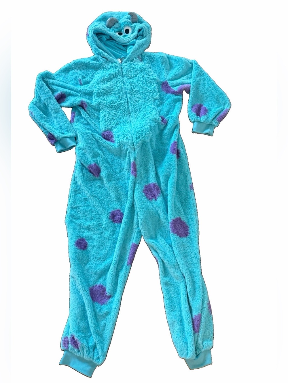 Spirit Halloween Disney Monsters Inc Sulley Plush Costume Union Suit Adult‎ L/XL - Picture 4 of 7